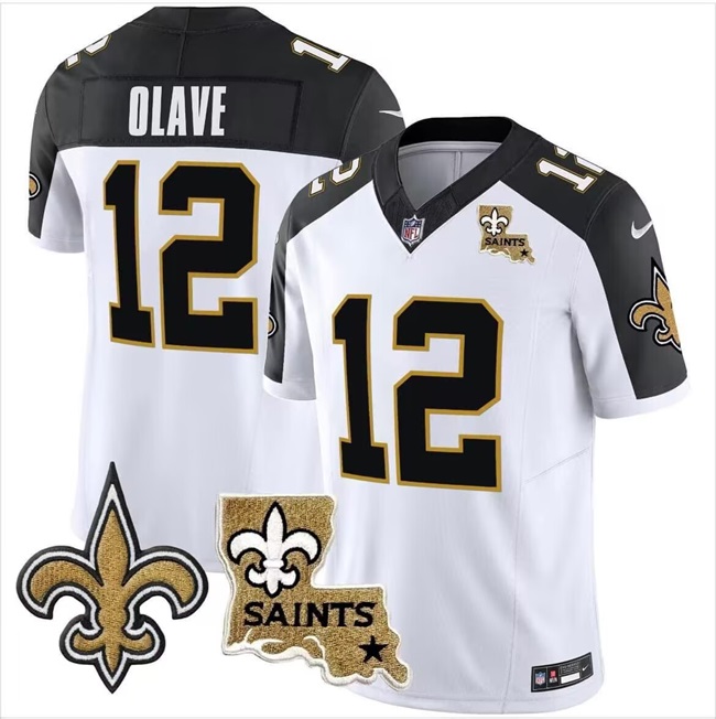 Men's New Orleans Saints Customized White F.U.S.E. With Patch Vapor Stitched Jersey Men's New Orleans Saints Customized White F.U.S.E. With Patch Vapor Stitched Jersey